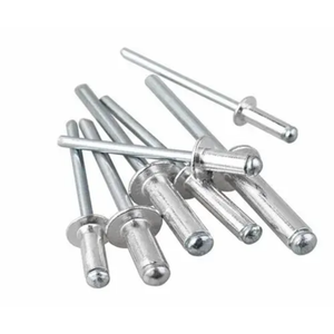 60 rivets à tête dôme en aluminium M2.4 M3.2 M4 M4.8, rivets aveugles à tige en acier, mandrin, rivets d'échappement - Product Image 1