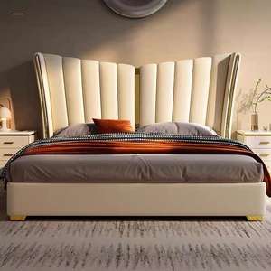 Ensemble de meubles de chambre à coucher en cuir pour adultes, lit, chambre à coucher - Product Image 6