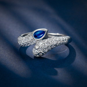 Usine <span class=keywords><strong>de</strong></span> bijoux MuShan Nouvelle <span class=keywords><strong>bague</strong></span> en <span class=keywords><strong>saphir</strong></span> rouge et <span class=keywords><strong>bleu</strong></span> cultivé en forme <span class=keywords><strong>de</strong></span> larme <span class=keywords><strong>de</strong></span> 0,3 ct 3*5 avec diamants complets provenant d'Europe et d'Amérique - Product Image 6