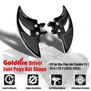 Offre Spéciale Repose-pieds en Aluminium en Forme de Batte pour Conducteur <span class=keywords><strong>Can</strong></span>-<span class=keywords><strong>Am</strong></span> <span class=keywords><strong>Spyder</strong></span> F3/F3-S/F3-T 2015+ <span class=keywords><strong>Accessoires</strong></span> Moto - Product Image 3