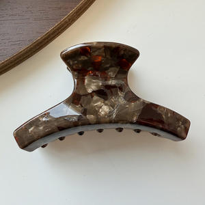 Pince à cheveux géométrique en acétate de 8 cm, de haute qualité, pour femme, idéale pour les bals de promo et les mariages - Product Image 2