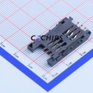 <b>SIM</b>-011B-R6 <b>SIM</b> <b>Card</b> Connector SMD Connector Flip Cover Type Mini <b>SIM</b> <b>Card</b> <b>Card</b> <b>Holder</b> No <b>Card</b> Detection - Product Image 2