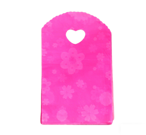 Bolsa de Compras Reutilizable HOYO de 13 x 21 cm (5.1 x 8.3 Pulgadas) con Diseño de Nubes Dulces y Encantadoras en Azul a Cuadros, Asa en Forma de Corazón - Product Image 3