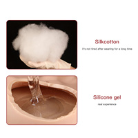 Prothèses mammaires en silicone réalistes pour hommes, forme féminine, dos creux en U, légères et respirantes, pour crossdressing sexy