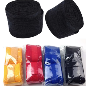 Bandes de poignet de boxe en coton respirant écologiques pour l'entraînement sportif professionnel, protection élastique - Product Image 4