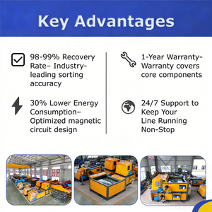 Separador de Metais por Correntes Parasitas RJ para Recuperação e Reciclagem de Metais Não Ferrosos - Product Image 5