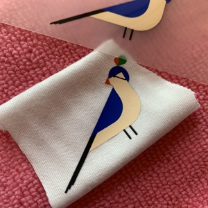<span class=keywords><strong>Chaussettes</strong></span> de forme d'étiquette de transfert de chaleur de logo de bel oiseau, étiquette de transfert pressée par la chaleur pour des sacs - Product Image 2
