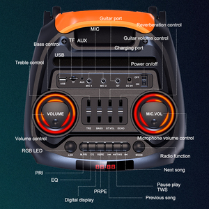 Loa sàn Bluetooth công suất cao SING-E ZQS8280 đôi 8 inch, dùng cho rạp hát gia đình, phòng khách, TV, karaoke, tiệc tùng - Product Image 5