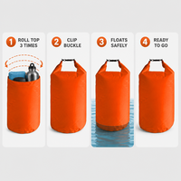 Sac étanche léger pour activités de plein air, idéal pour la randonnée aquatique, le camping, la plage et la natation