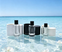 Coffret haut de gamme 50ml 100ml 125ml bouteille en verre de parfum avec couvercle magnétique
