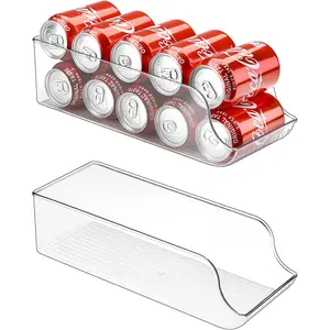 Clear Plastic Pop Soda Kan Dispenser Drank Houder Koelkast Organizer Bins Voor Koelkast, Vriezer, Keuken, Werkbladen