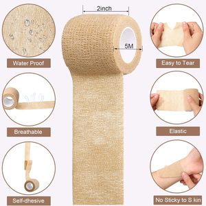 Bandages Cohésifs Auto-Adhésifs Personnalisés avec Logo Imprimé, Bandages Élastiques pour Chaussettes et Bandages Sportifs pour Football - Product Image 3