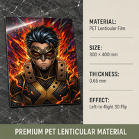 En Çok Satan 30*40 cm Değişen Resimli Tablo PET Lentiküler 3D Hareketli Resimler Anime Karakter Hareketli Posterler Dekorlar
