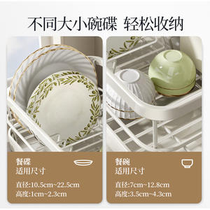 ที่คว่ำจานแบบสี่เหลี่ยมขนาดใหญ่ Wenzhou แห้งเร็ว วางบนเคาน์เตอร์อเนกประสงค์สำหรับห้องครัว - Product Image 3