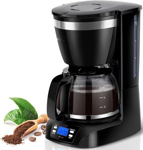 <span class=keywords><strong>Cafetera</strong></span> por goteo <span class=keywords><strong>programable</strong></span> con jarra de vidrio, máquina de café con temporizador de 24H y sistema antigoteo, mantiene el calor automático, 10 tazas - Product Image 1