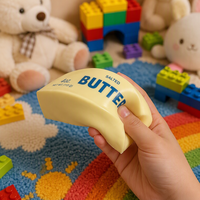 Bâton de fromage simulé en TPR, jouet anti-stress à presser, mignon et doux au toucher, cadeau promotionnel pour fêtes, vente en gros