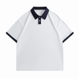 Camisetas Personalizadas de Corte Ajustado, de Secado Rápido y Transpirables, de Primera Calidad, en Mezcla de Poliéster/Algodón de Color Sólido, para Uniformes con Bordado Personalizado - Product Image 3