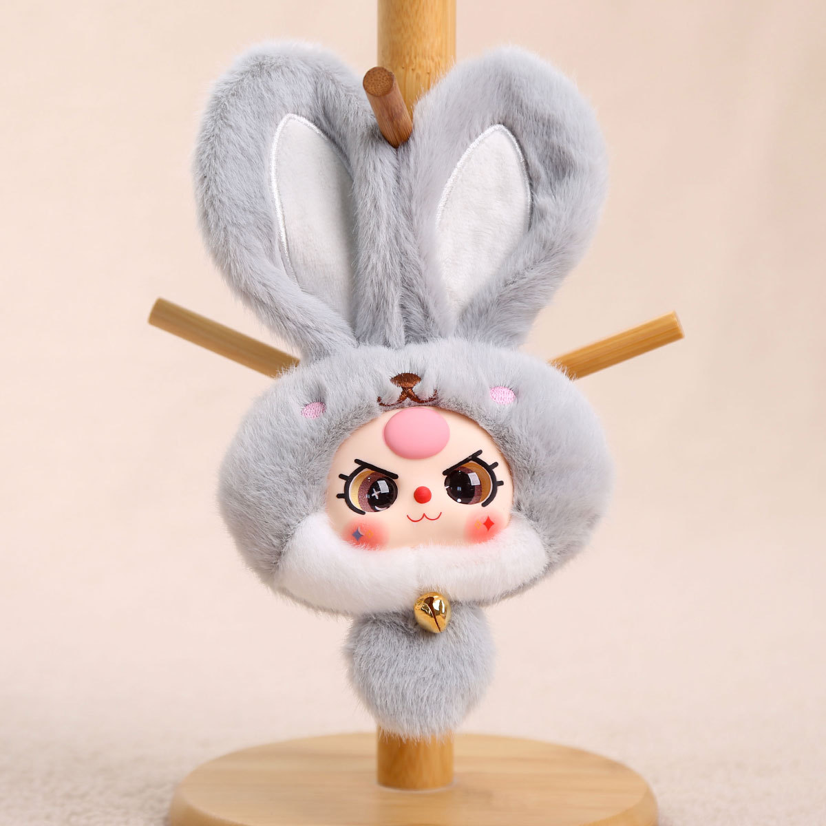 Coniglio di 3 anni-grigio-22 cm-71 g