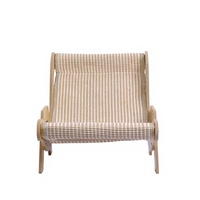 Chaise-lit ergonomique en bois pour chat, griffoir en sisal, salon incurvé pour chat, structure démontable KD, mobilier pour animaux de compagnie OEM ODM