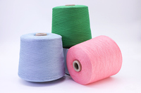 Fil de rayonne/polyester recouvert de spandex 18s 30s+70D TC, haute ténacité, ignifuge, écologique, blanchi, pour tissage et broderie