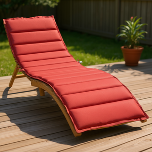 Cojín para Tumbona Red Sun, 78.7 X 23.6 X 1.6 Pulgadas, Resistente al Agua, Acolchado, de Poliéster Melange, para Uso en Todas las Estaciones - Product Image 2