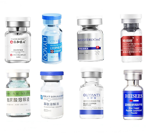 Logotipo personalizado impresión impermeable vinilo pegatina holográfica etiqueta con caja para péptidos <span class=keywords><strong>piel</strong></span> reparación Microneedling suero - Product Image 6