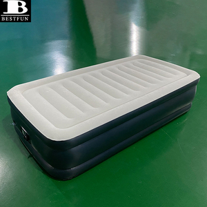 Materasso Gonfiabile Rialzato Twin Size con Pompa Integrata e Struttura a I per Ospiti, Ideale per Arredamento Casa - Product Image 2