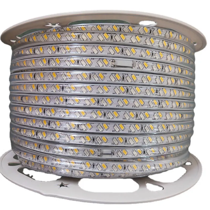 Super brightness 5730smd weather proof three colors change 10mm AC220 outdoor lens long strip modern led wall lighting