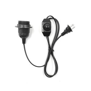 Support de lampe E27 avec douille à vis, <span class=keywords><strong>abat</strong></span>-<span class=keywords><strong>jour</strong></span> en plastique et fil de suspension <span class=keywords><strong>pour</strong></span> lustre - Product Image 3