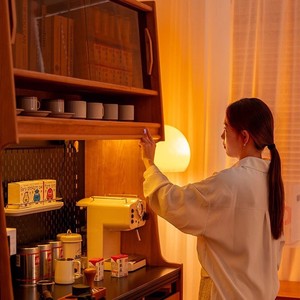 Japanese Style Solid Wood Sideboard <b>Storage</b> Cabinet With <b>Drawer</b> And Shelf <b>For</b> Living Room Kitchen Tea Bar - Product Image 4