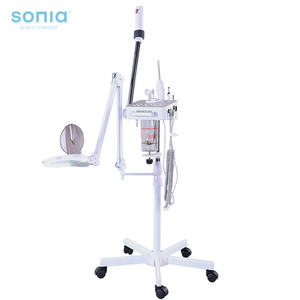 <span class=keywords><strong>Vapozone</strong></span> <span class=keywords><strong>professionnel</strong></span> 4 en 1 Machine de thérapie à l'ozone multifonction Vapeur faciale avec lampe Esthéticienne Lumière pour les soins de la peau - Product Image 1