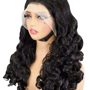 Perruque frontale en dentelle HD 13x6 pré-épilée, cheveux humains bruts, 9x6, densité 250, 30 pouces, vague lâche, sans colle, perruques en dentelle frontale en cheveux humains - Product Image 2