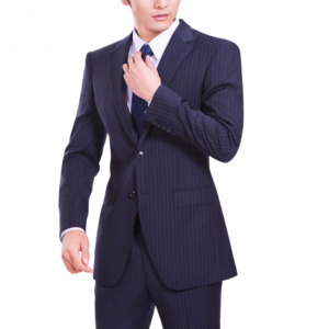 <span class=keywords><strong>Blazer</strong></span> da Uomo per Abbigliamento da Ufficio, Giacca a Righe <span class=keywords><strong>Blu</strong></span> Navy, <span class=keywords><strong>Blazer</strong></span> Slim Fit da Uomo - Product Image 3