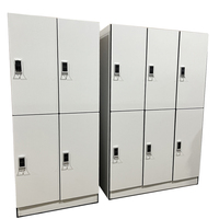 Casier de vestiaire commercial en HPL phénolique étanche pré-assemblé avec serrure électronique, certifié CE, résistant à la rouille et durable