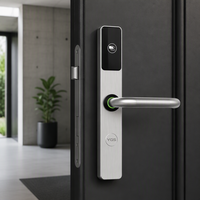 Serrures de porte d'hôtel intelligentes en acier inoxydable, étanches et ignifuges, avec carte-clé et contrôle électrique, de haute qualité