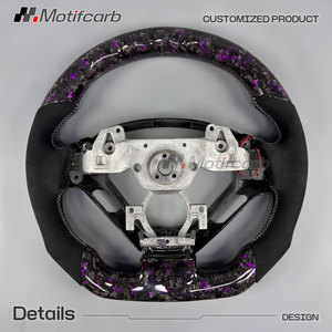 for Infiniti G35 G37 G35S G37S Q60 IPL Q60S EX35 EX37 2007-2016 Customized LED Purple Forged Carbon Fiber Steering Wheel - Product Image 5