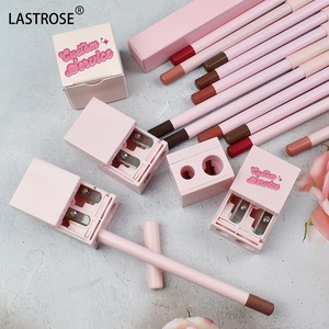 24 màu hồng môi lót không thấm nước lâu dài hai lỗ làm sắc nét bút chì nhãn hiệu riêng mờ công cụ mỹ phẩm sắc nét môi lót - Product Image 5