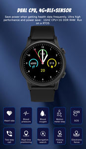 Dernière <span class=keywords><strong>montre</strong></span> intelligente pour personnes <span class=keywords><strong>âgée</strong></span>s Détection de <span class=keywords><strong>chute</strong></span> SOS HR Maison de retraite Hôpital <span class=keywords><strong>Personne</strong></span> handicapée Vivant seul 4G GPS WIFI GPRS <span class=keywords><strong>Montre</strong></span> intelligente - Product Image 3