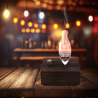 Diffuseur de verre de grain de bois fait à la main de chambre de maison intelligente de luxe pour le diffuseur d'huile essentielle de cadeau de Noël