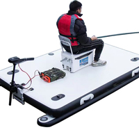 Offre Spéciale eau mer lac goutte point gonflable quai flottant plate-forme de pêche avec pompe à Air électrique