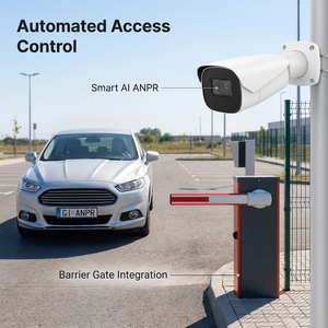 Cámara de Seguridad IP PoE LPR de 4MP con Reconocimiento de Matrículas ANPR, Lente Motorizada, WDR Real, Audio/Alarma, Compatible con NDAA - Product Image 3