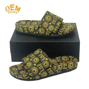 Pantufa unissex estampada para animais, sandália de borracha vermelha e verde para meninas, números heer 38 camo jeezy unissex banguela