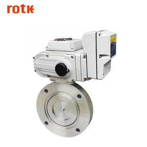 ROTK GID SUS DN32 wafer connexion en acier inoxydable actionneur Électrique vanne papillon à vide - Product Image 1