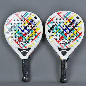 ไม้เทนนิสและไม้พาเดลพร้อมแผ่นคะแนนพื้นผิวหยาบ ด้ามจับไฟเบอร์เกรดพรีเมียม ดีไซน์พกพาสะดวกสำหรับการฝึกซ้อม - Product Image 2