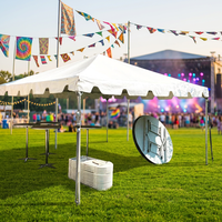Carpa Modular de Aluminio para Todas las Estaciones, 10x10 Pies, de Alta Demanda, con Techo de PVC Impermeable y Resistente, para Campamentos y Reuniones al Aire Libre