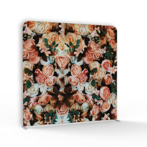 Support de toile de fond Techpro pour événements de mariage, mur de fleurs, 8x8, en alliage d'aluminium, tissu tendu avec couleur personnalisée - Product Image 1
