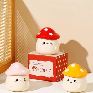 Lelyi <span class=keywords><strong>Tasse</strong></span> en céramique de <span class=keywords><strong>champignon</strong></span> en porcelaine écologique <span class=keywords><strong>Tasse</strong></span> à eau mignonne pour la maison et le bureau pour le thé Emballage personnalisable de haute beauté - Product Image 1