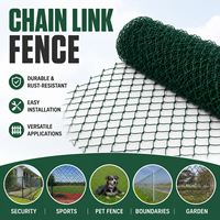 Clôture de jardin en treillis métallique à mailles losangées pour la sécurité, clôture en treillis métallique à mailles losangées pour jardin, en vente
