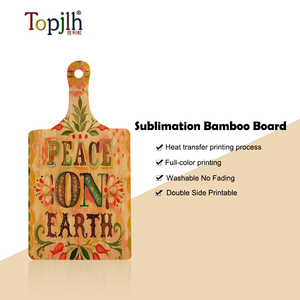 Topjlh High-Quality Bamboo Chopping <strong>Board</strong>, Sublimation Cutting <strong>Board</strong> Blanks Custom Heat-Transfer <strong>Option</strong>, for Kitchen Needs - Product Image 5