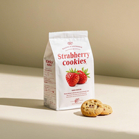 Sachets alimentaires personnalisés imprimés, recyclables, à fond plat et soufflets latéraux, pour biscuits, café en grains, poudre, thé, snacks, aliments pour animaux, chewing-gum